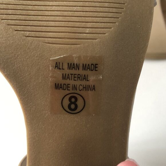 SODA Wait-AS Chucky Heel Sandals Size 8 - Picture 5 of 11